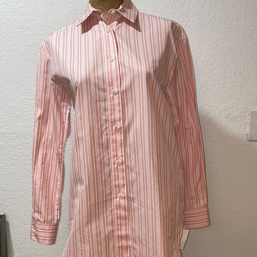 NWT $595 QL2 QUELLEDUE Pink Orange Blouse Viviana Made in Italy sz 40 / 4 6